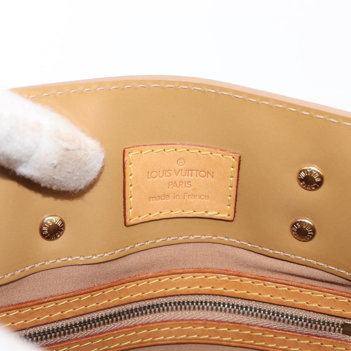 LOUIS VUITTON Monogram Vernis Reade PM Hand Bag Noisette M91334 LV Auth gh1572