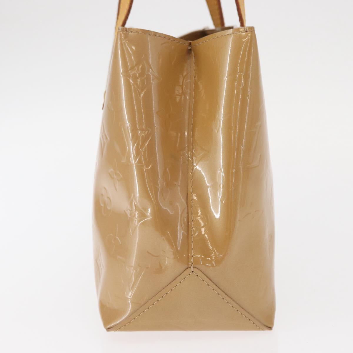 LOUIS VUITTON Monogram Vernis Reade PM Hand Bag Noisette M91334 LV Auth gh1572