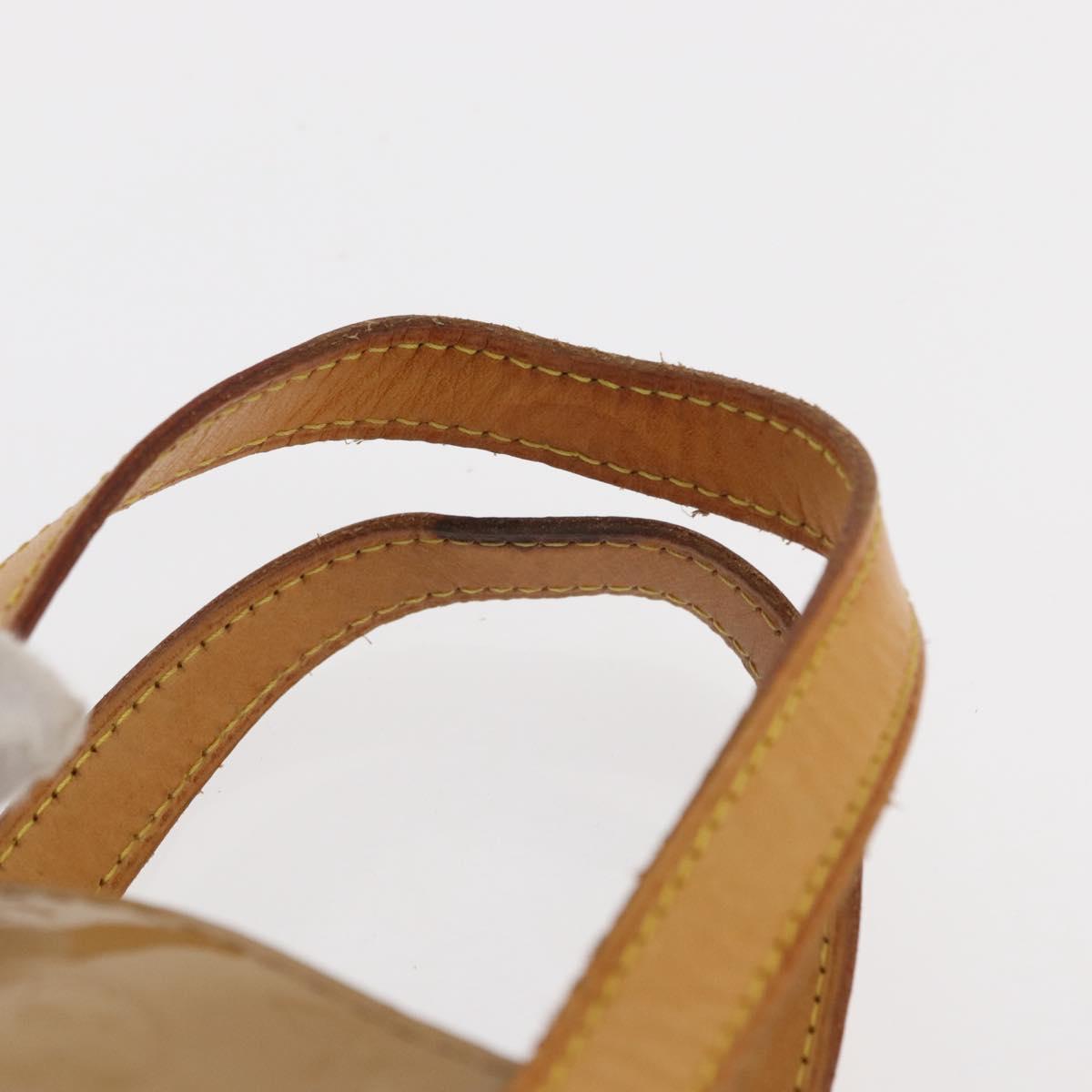 LOUIS VUITTON Monogram Vernis Reade PM Hand Bag Noisette M91334 LV Auth gh1572