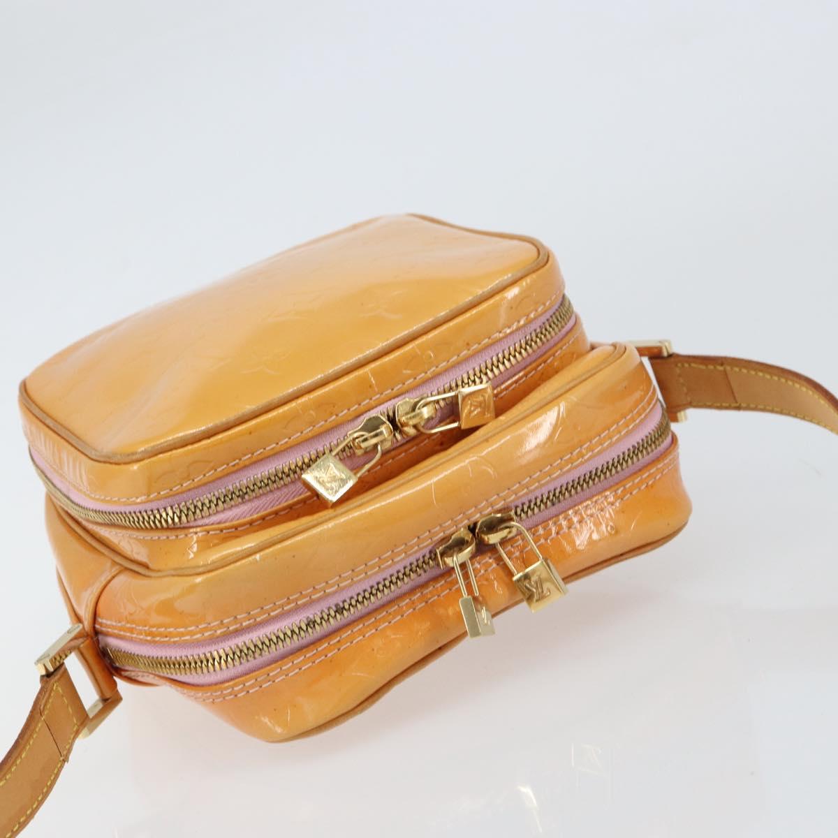 LOUIS VUITTON Monogram Vernis Wooster Bag Marshmallow Pink M91037 LV Auth gh1574