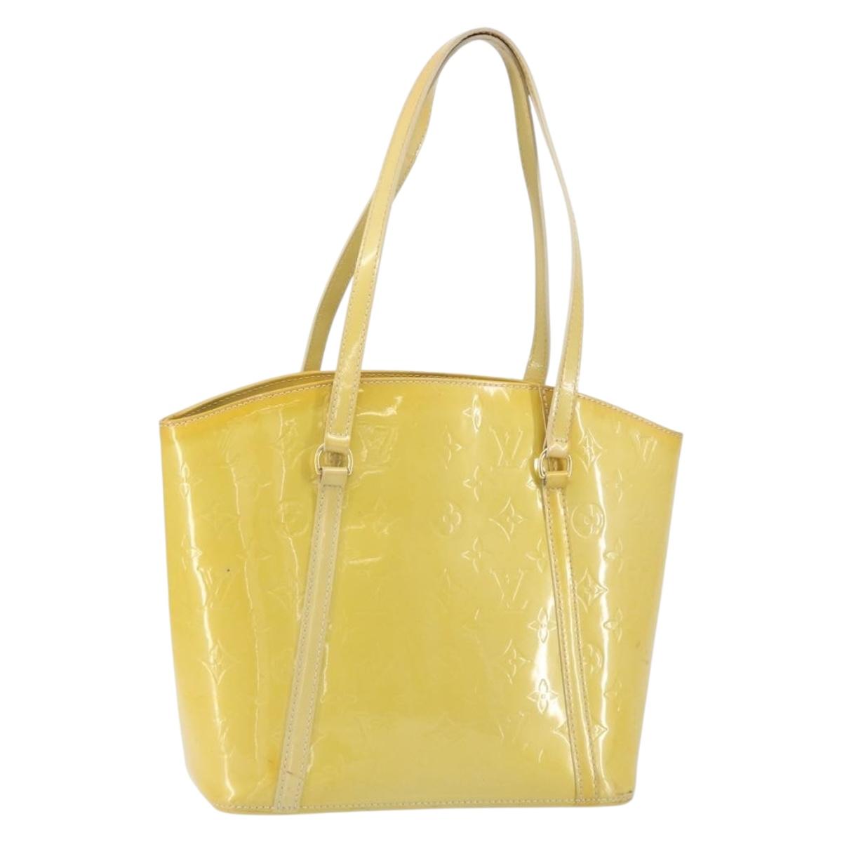 LOUIS VUITTON Monogram Vernis Avalon MM Tote Bag Broncorail M91743 Auth gh1576