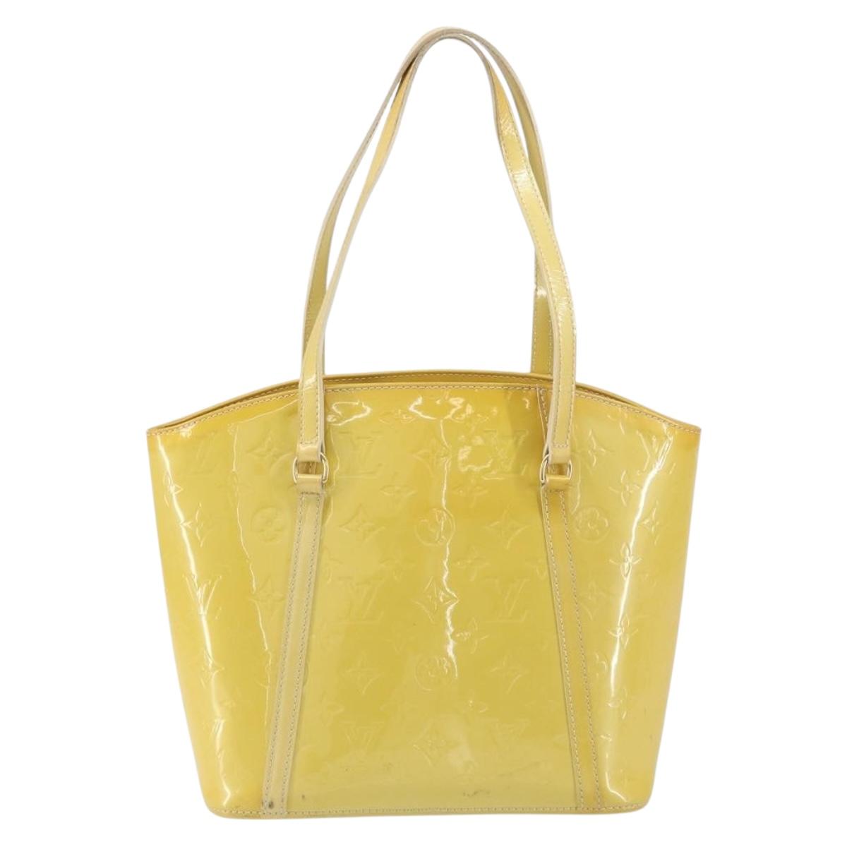 LOUIS VUITTON Monogram Vernis Avalon MM Tote Bag Broncorail M91743 Auth gh1576