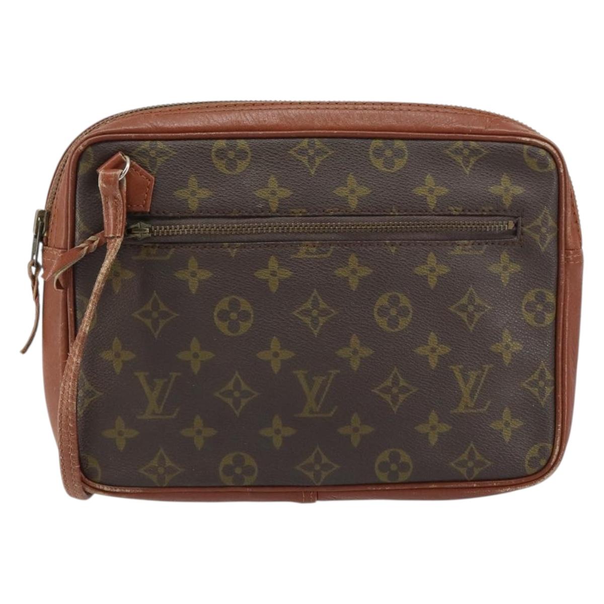LOUIS VUITTON Monogram Pochette Sports Clutch Bag N0.183 LV Auth gh1595