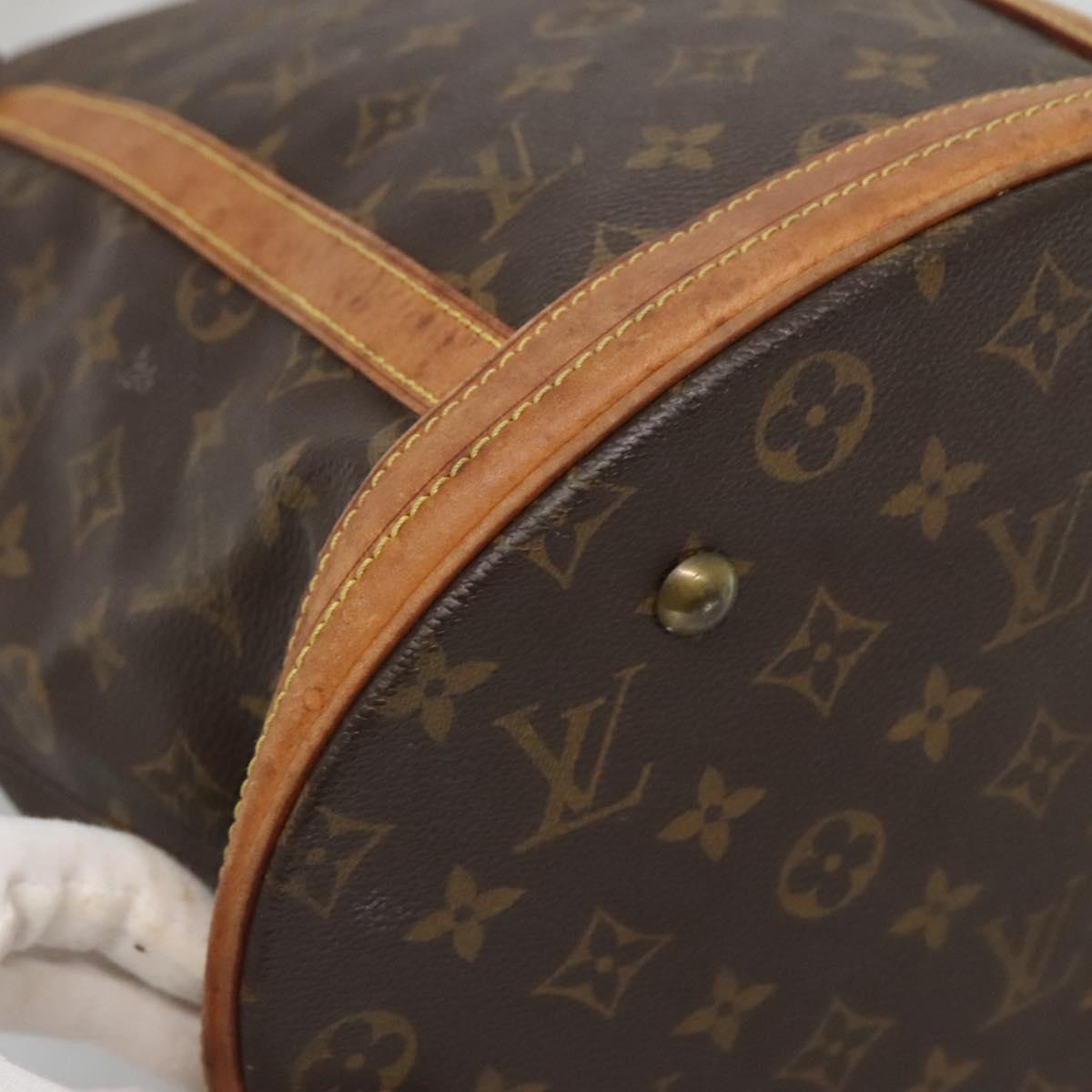 LOUIS VUITTON Monogram Bucket GM Shoulder Bag M42236 LV Auth gh160