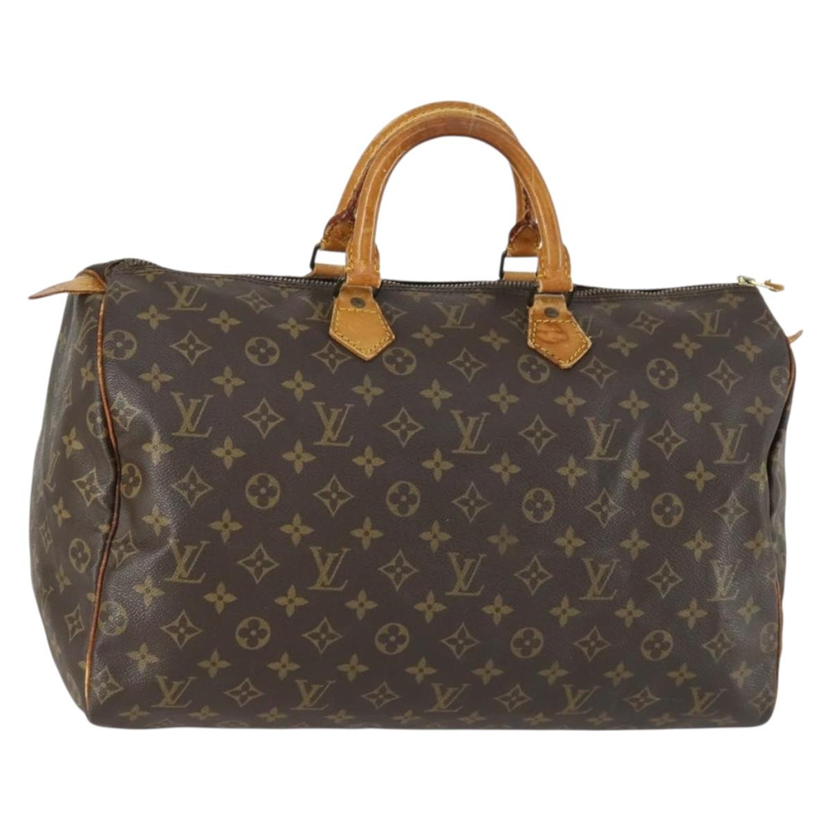 LOUIS VUITTON Monogram Speedy 40 Hand Bag M41522 LV Auth gh1601