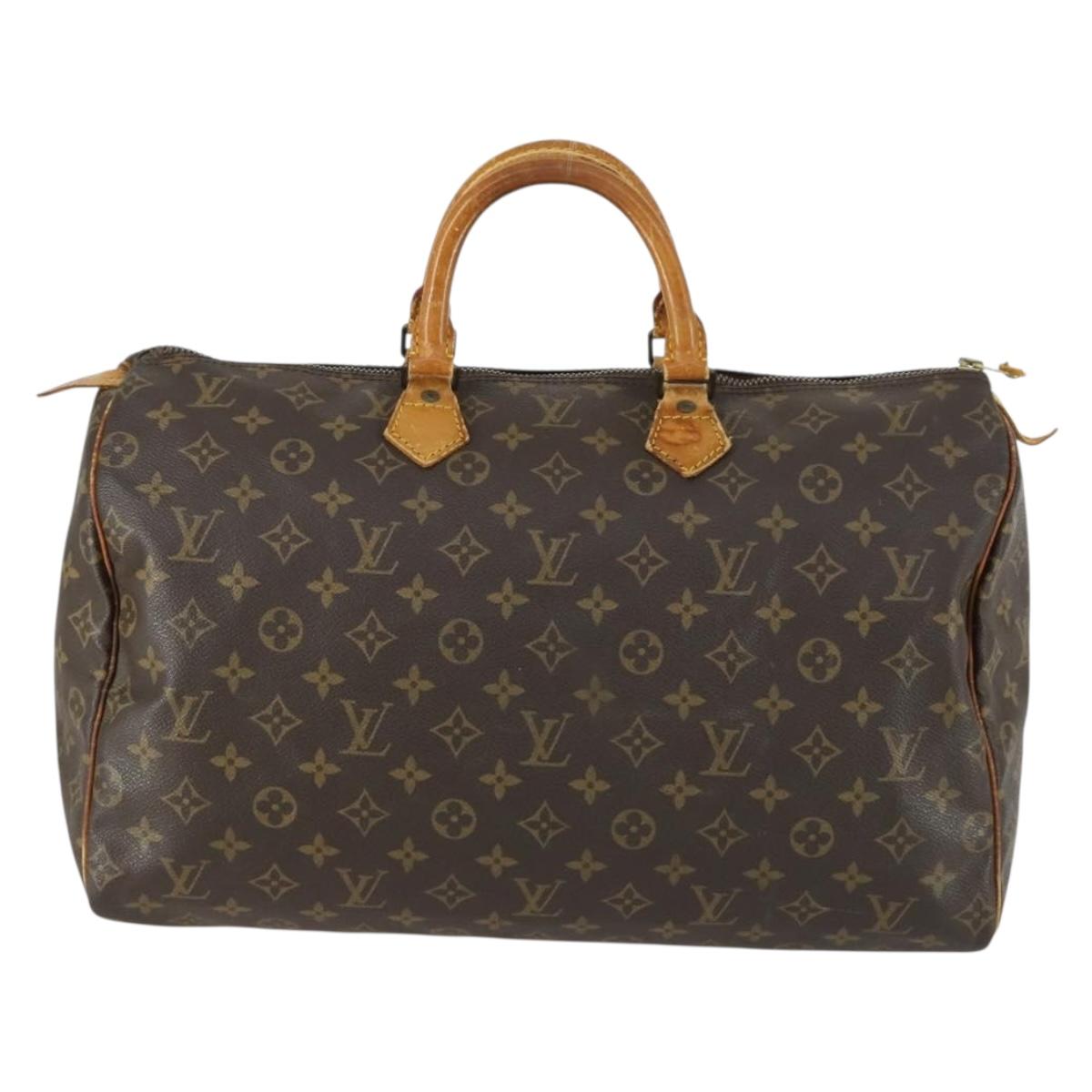 LOUIS VUITTON Monogram Speedy 40 Hand Bag M41522 LV Auth gh1601