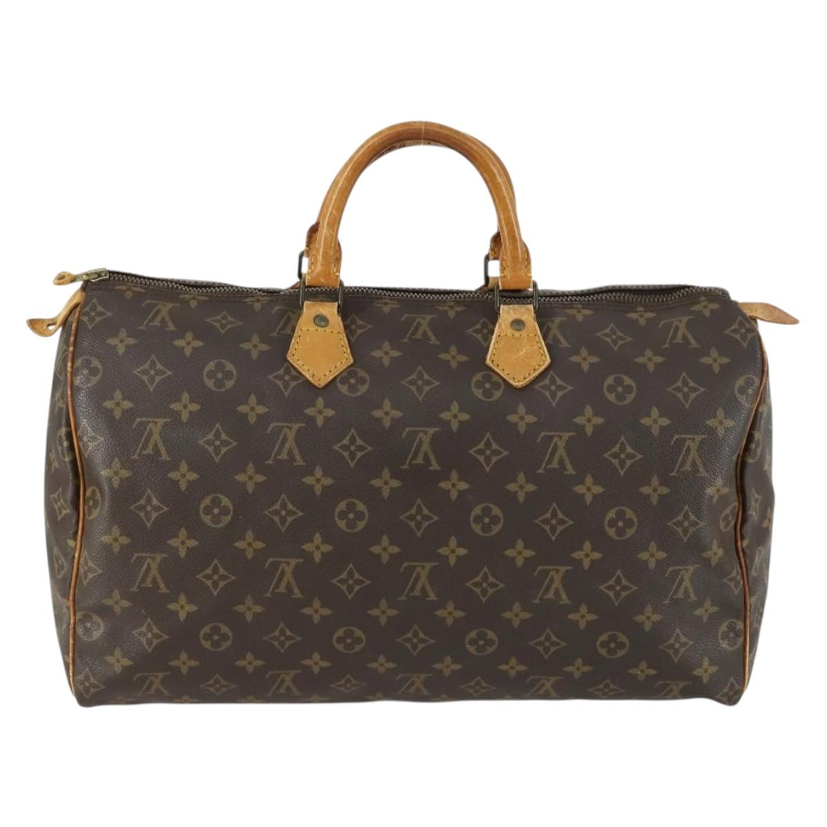 LOUIS VUITTON Monogram Speedy 40 Hand Bag M41522 LV Auth gh1601