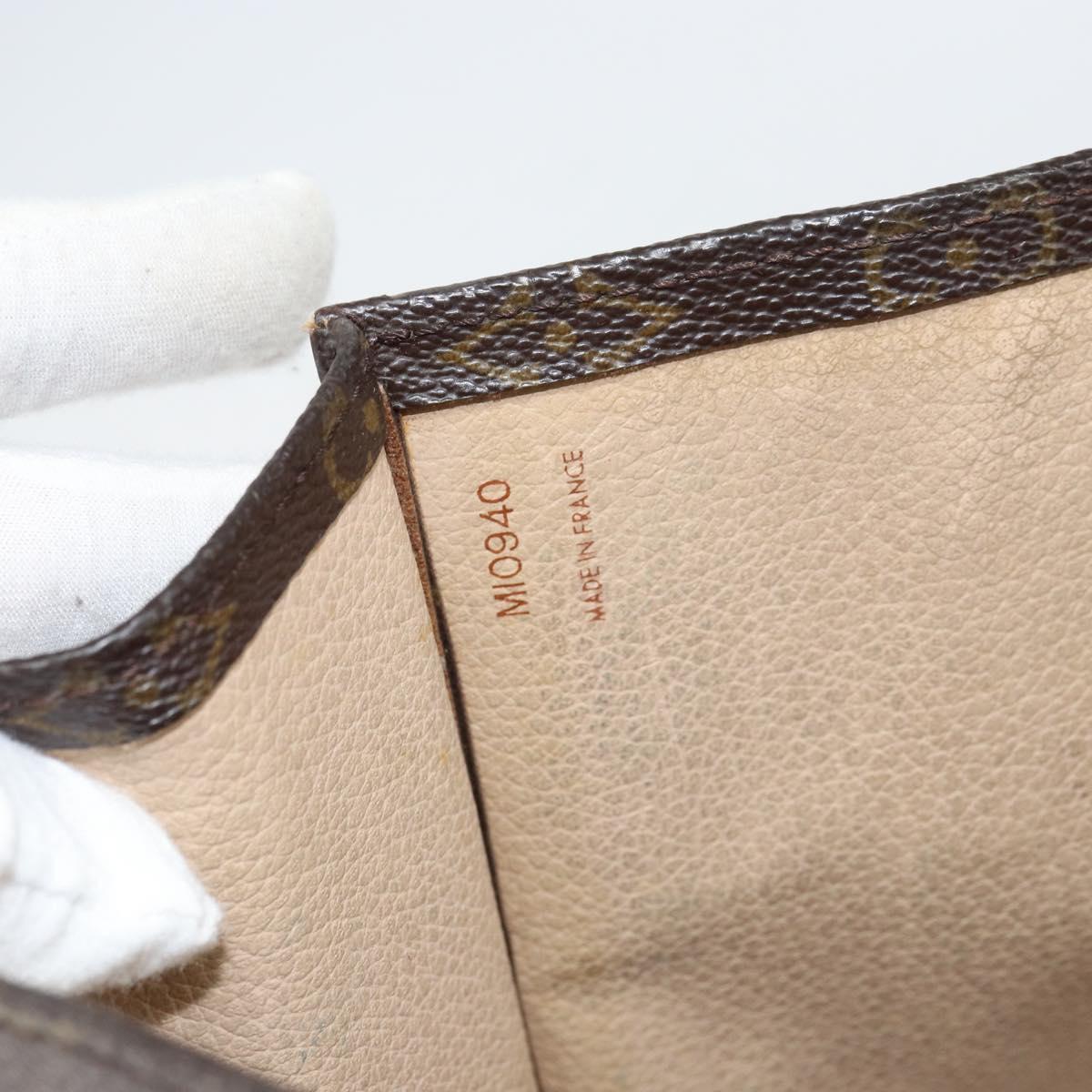 LOUIS VUITTON Monogram Sac Plat Hand Bag M51140 LV Auth gh1604