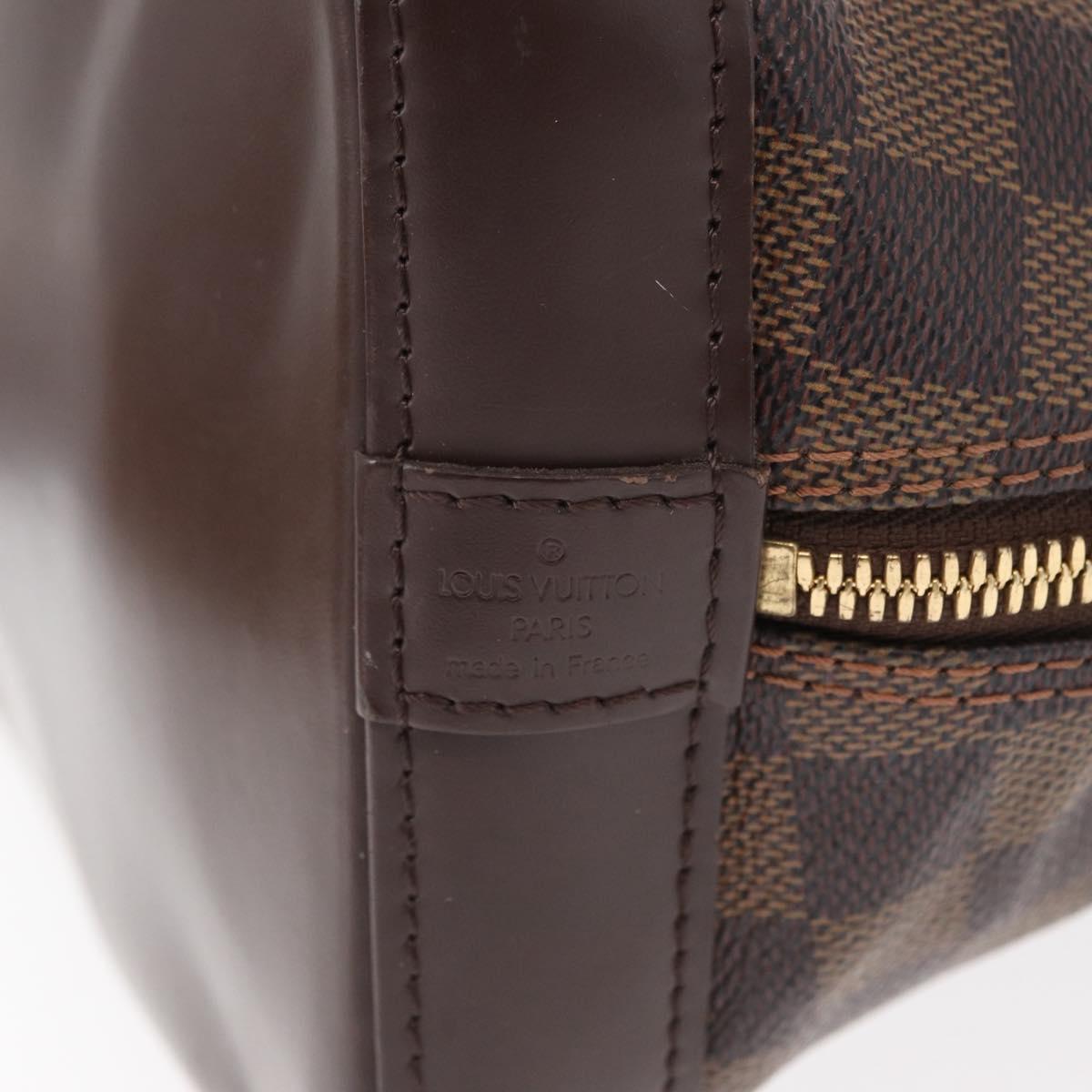 LOUIS VUITTON Damier Ebene Alma Hand Bag N51131 LV Auth gh1609