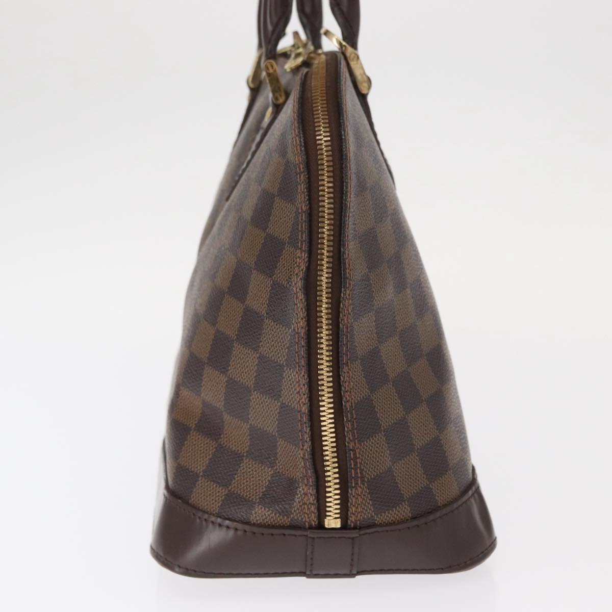 LOUIS VUITTON Damier Ebene Alma Hand Bag N51131 LV Auth gh1609