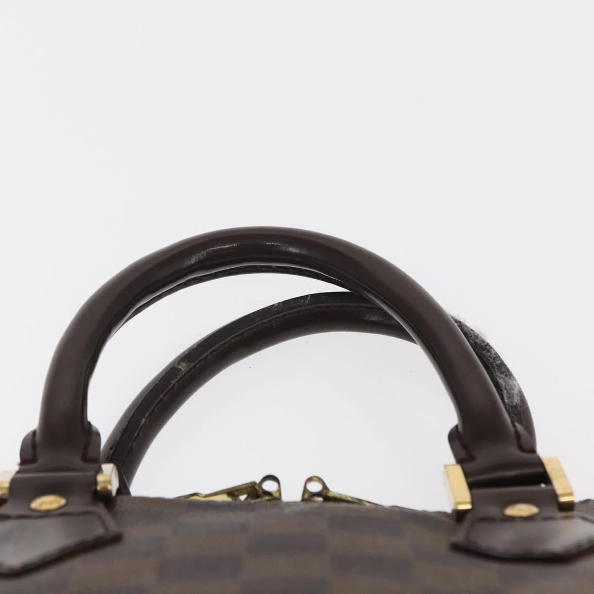LOUIS VUITTON Damier Ebene Alma Hand Bag N51131 LV Auth gh1609