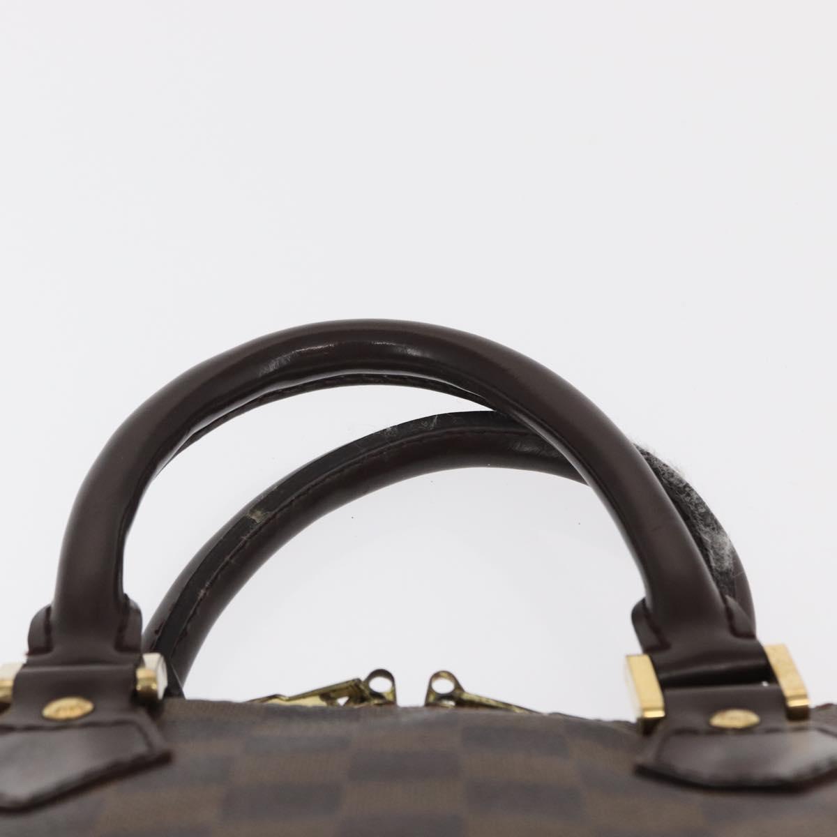 LOUIS VUITTON Damier Ebene Alma Hand Bag N51131 LV Auth gh1609