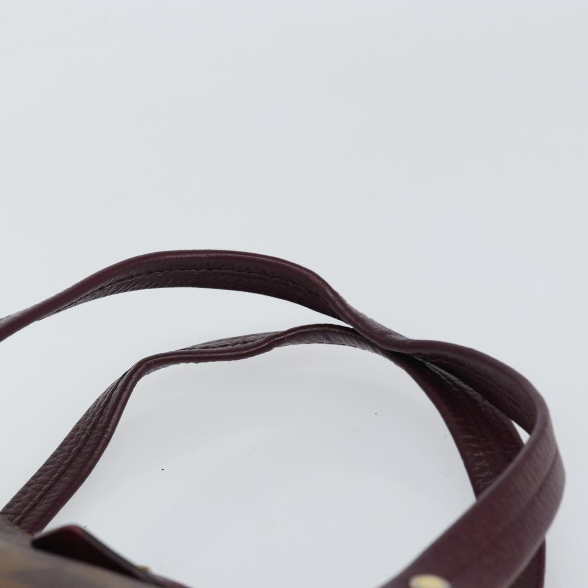 LOUIS VUITTON Damier Ebene Hyde Park Hand Bag N41015 LV Auth gh1610