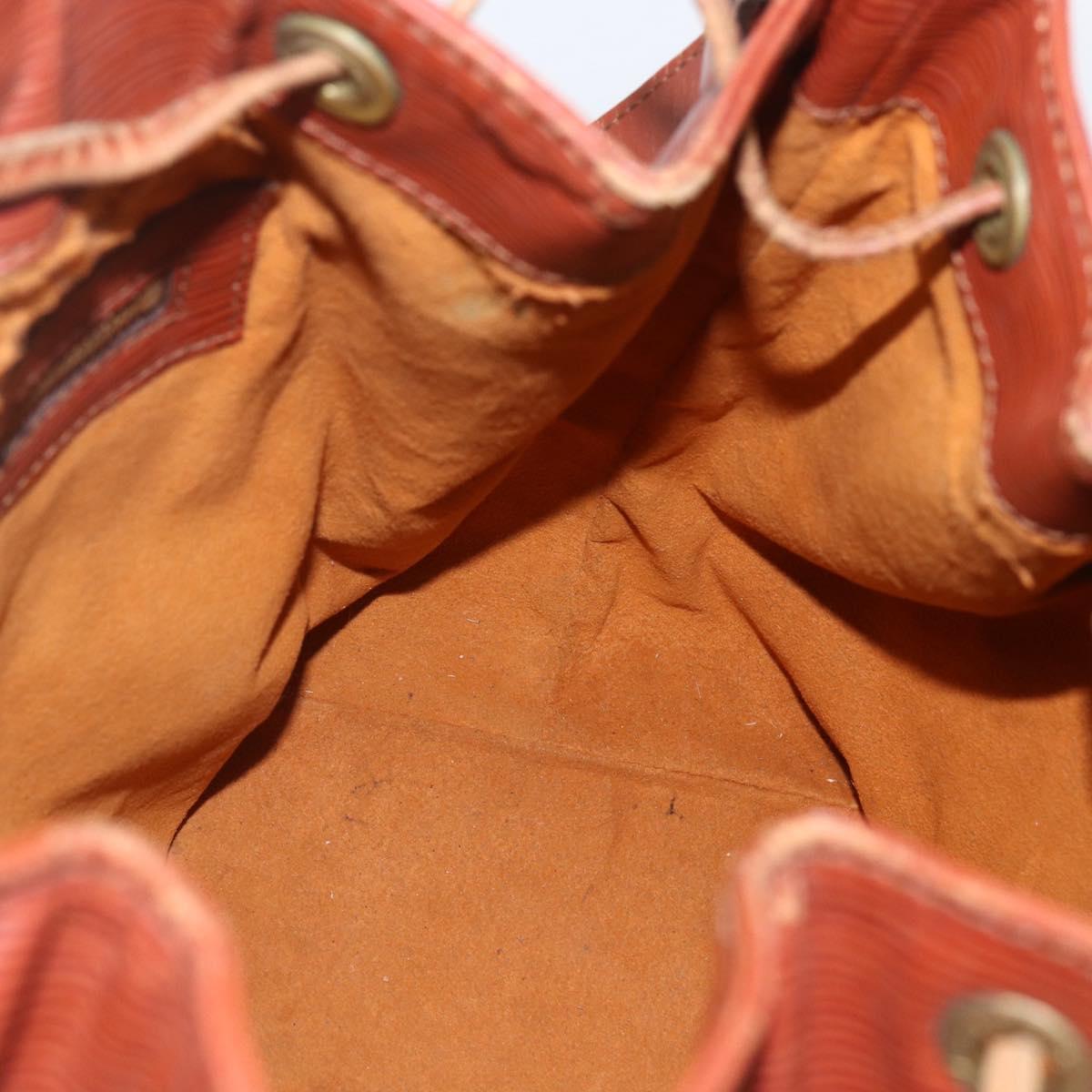 LOUIS VUITTON Epi Petit Noe Shoulder Bag Brown M44103 LV Auth gh1614