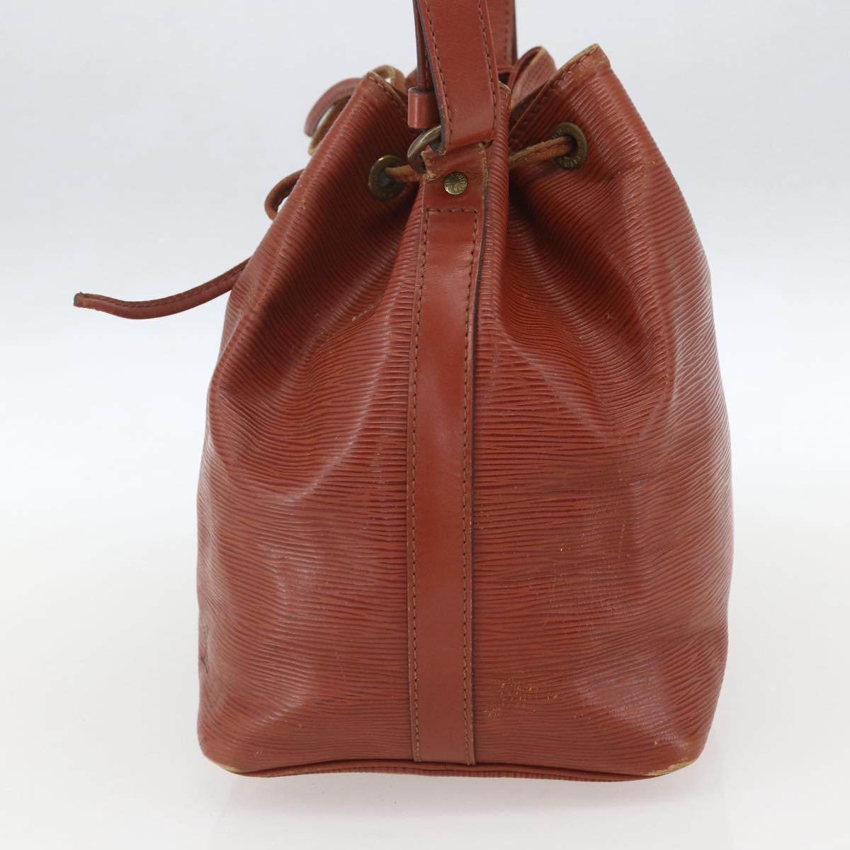 LOUIS VUITTON Epi Petit Noe Shoulder Bag Brown M44103 LV Auth gh1614