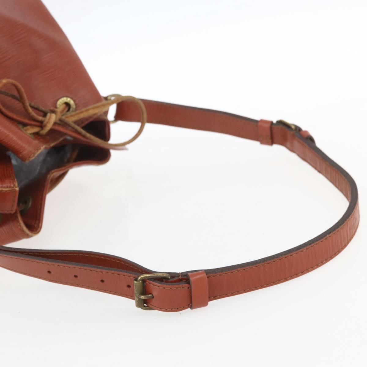 LOUIS VUITTON Epi Petit Noe Shoulder Bag Brown M44103 LV Auth gh1614