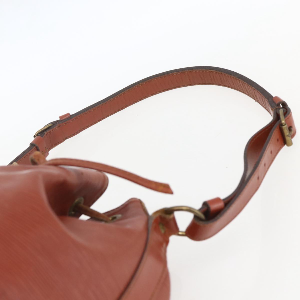 LOUIS VUITTON Epi Petit Noe Shoulder Bag Brown M44103 LV Auth gh1614