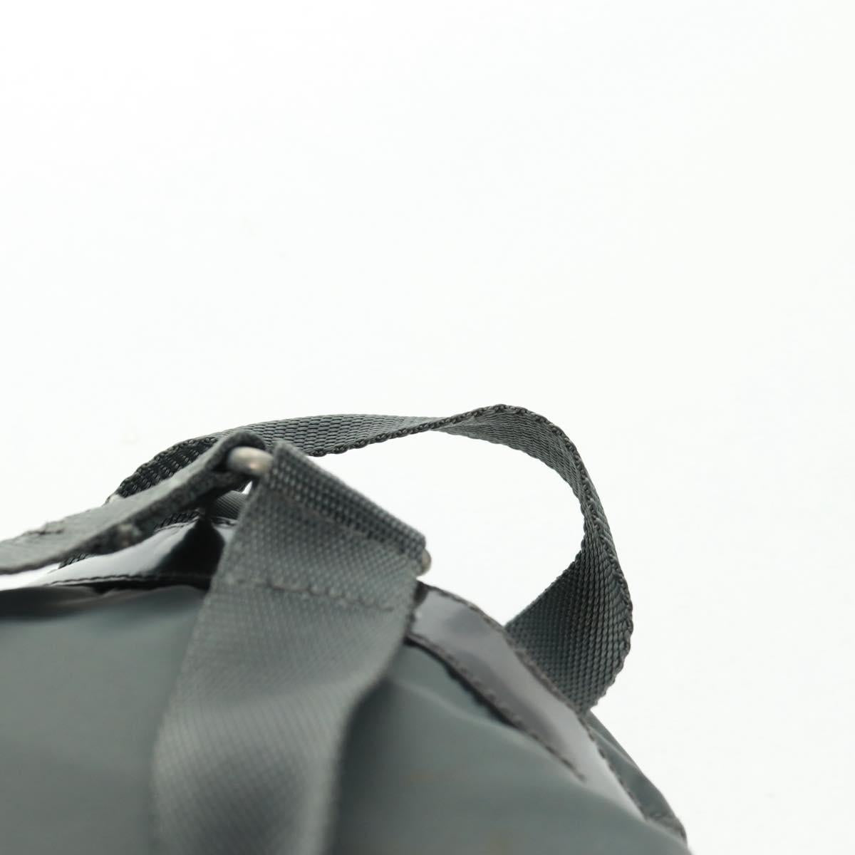 PRADA Backpack Nylon Gray Silver Auth gh1618