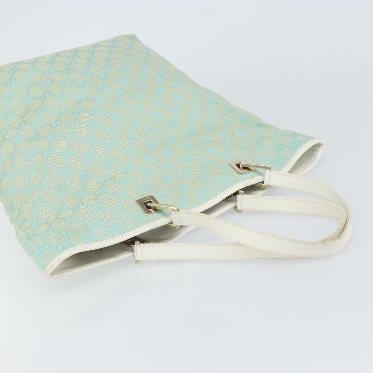 GUCCI GG Canvas Tote Bag Peppermint Gold 002 1098 3444 Auth gh1620