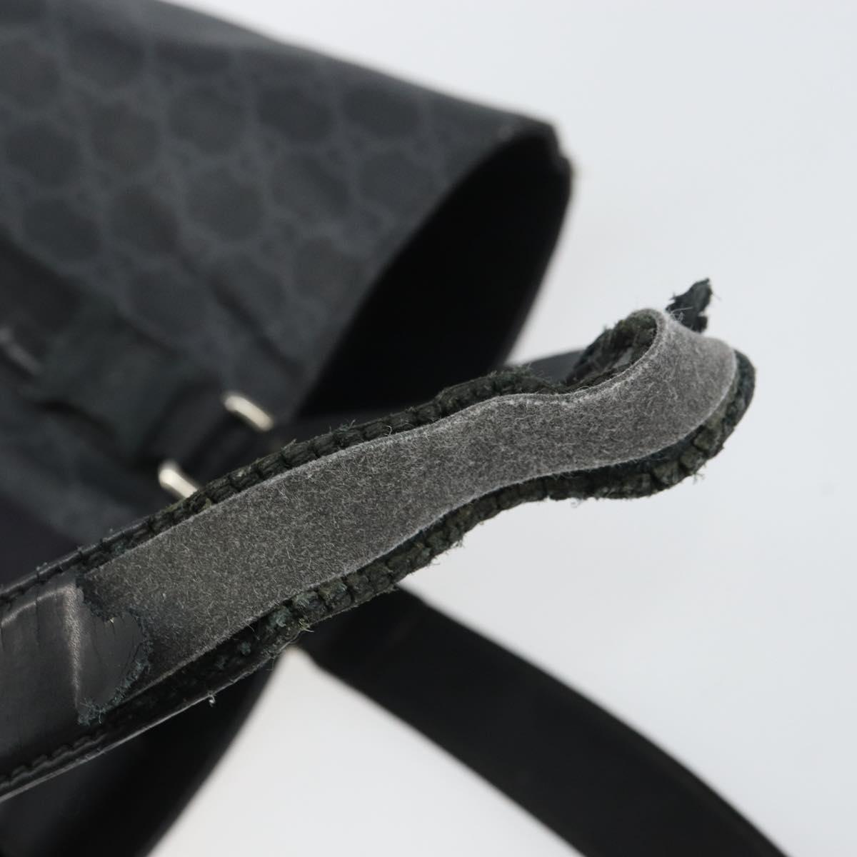 GUCCI GG Supreme Sherry Line Tote Bag PVC Red Black 495560 Auth gh1621