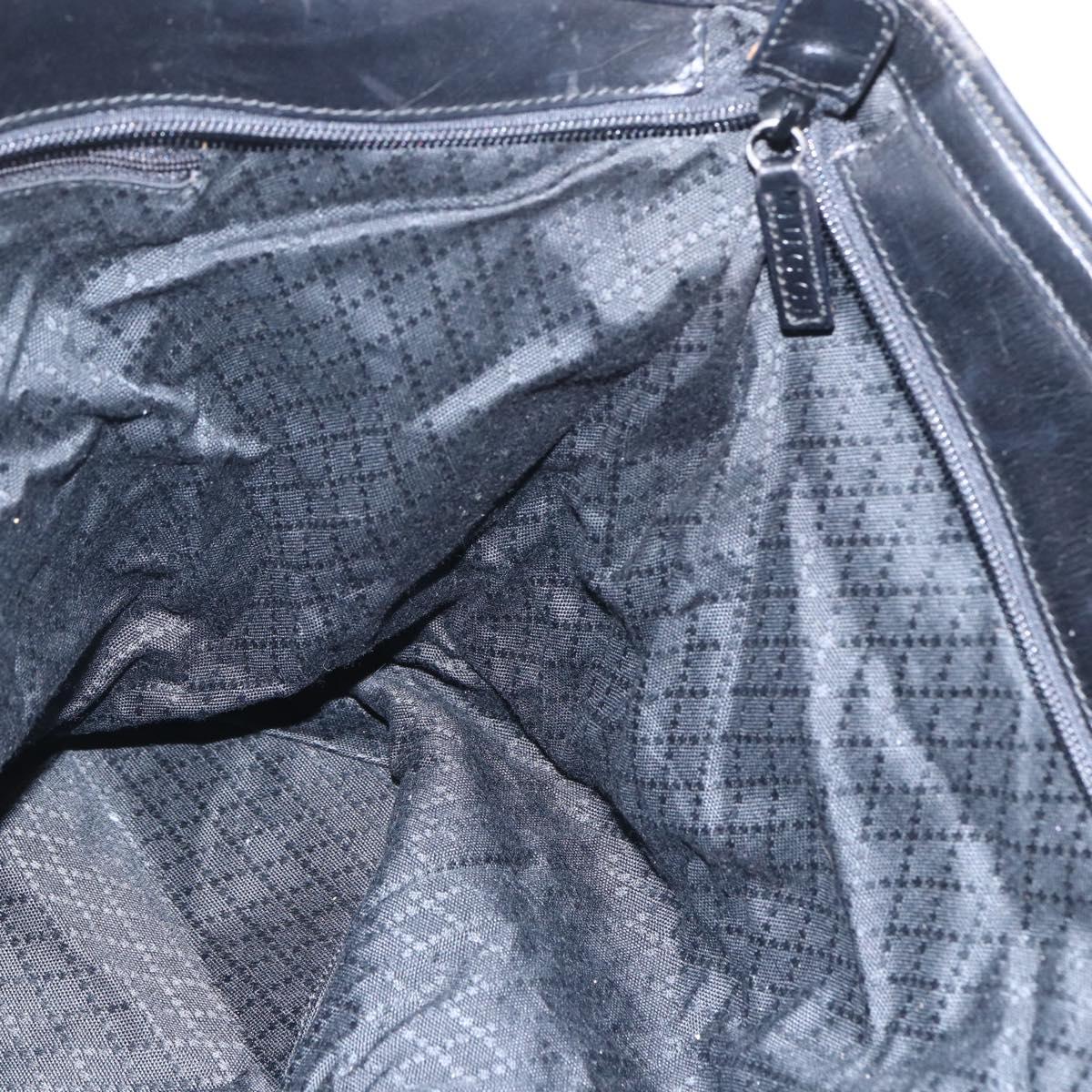 GUCCI Tote Bag Nylon Black Silver 002 2123 0455 Auth gh1622