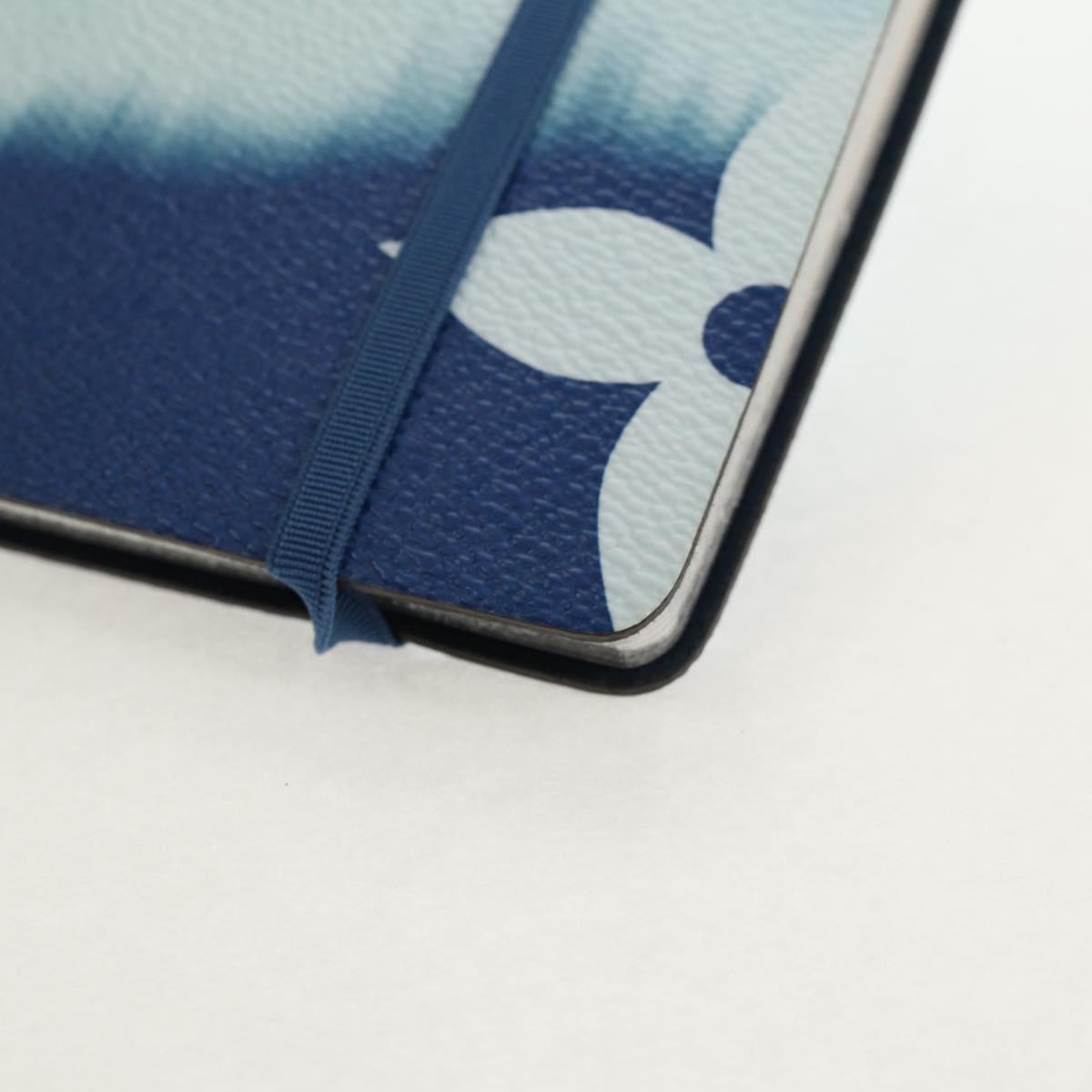 LOUIS VUITTON Monogram Escal Kaye Clemence Note Cover Blue DF0210 Auth gh1624M