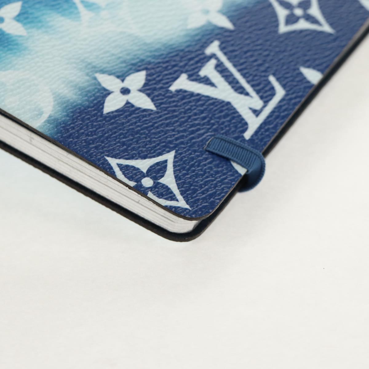 LOUIS VUITTON Monogram Escal Kaye Clemence Note Cover Blue DF0210 Auth gh1624M