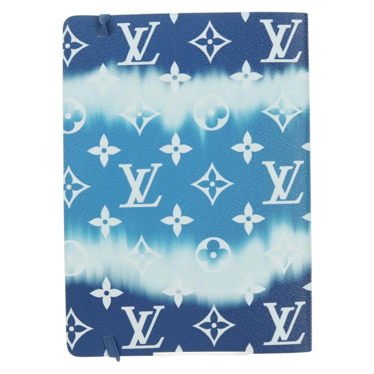 LOUIS VUITTON Monogram Escal Kaye Clemence Note Cover Blue DF0210 Auth gh1624M