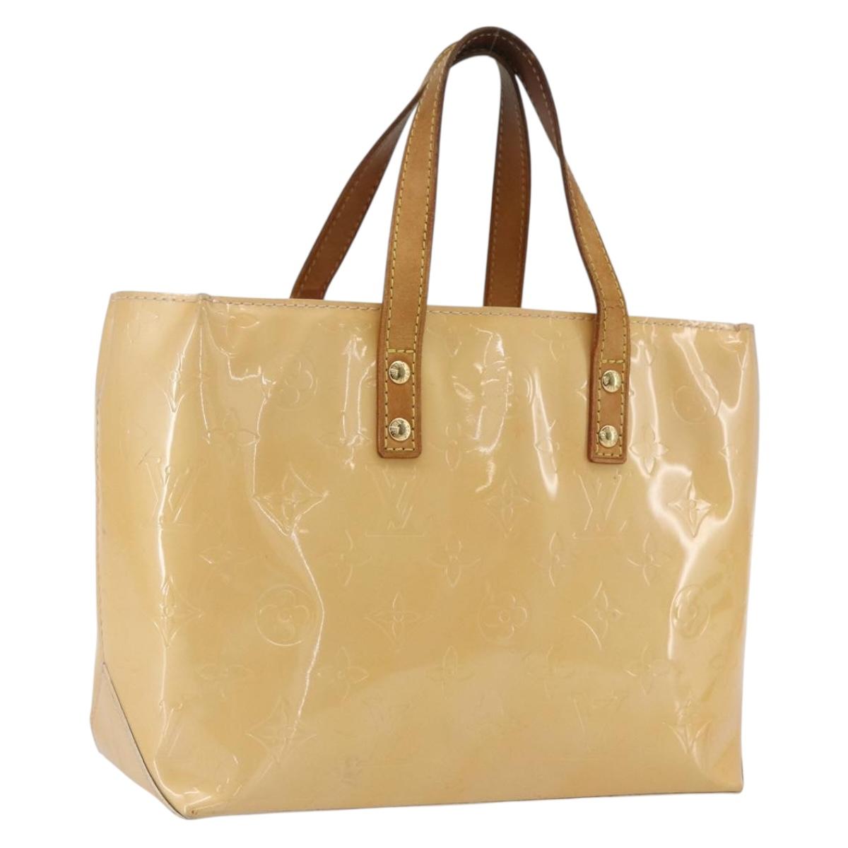 LOUIS VUITTON Monogram Vernis Reade PM Bag Marshmallow Pink M91306 Auth gh1626