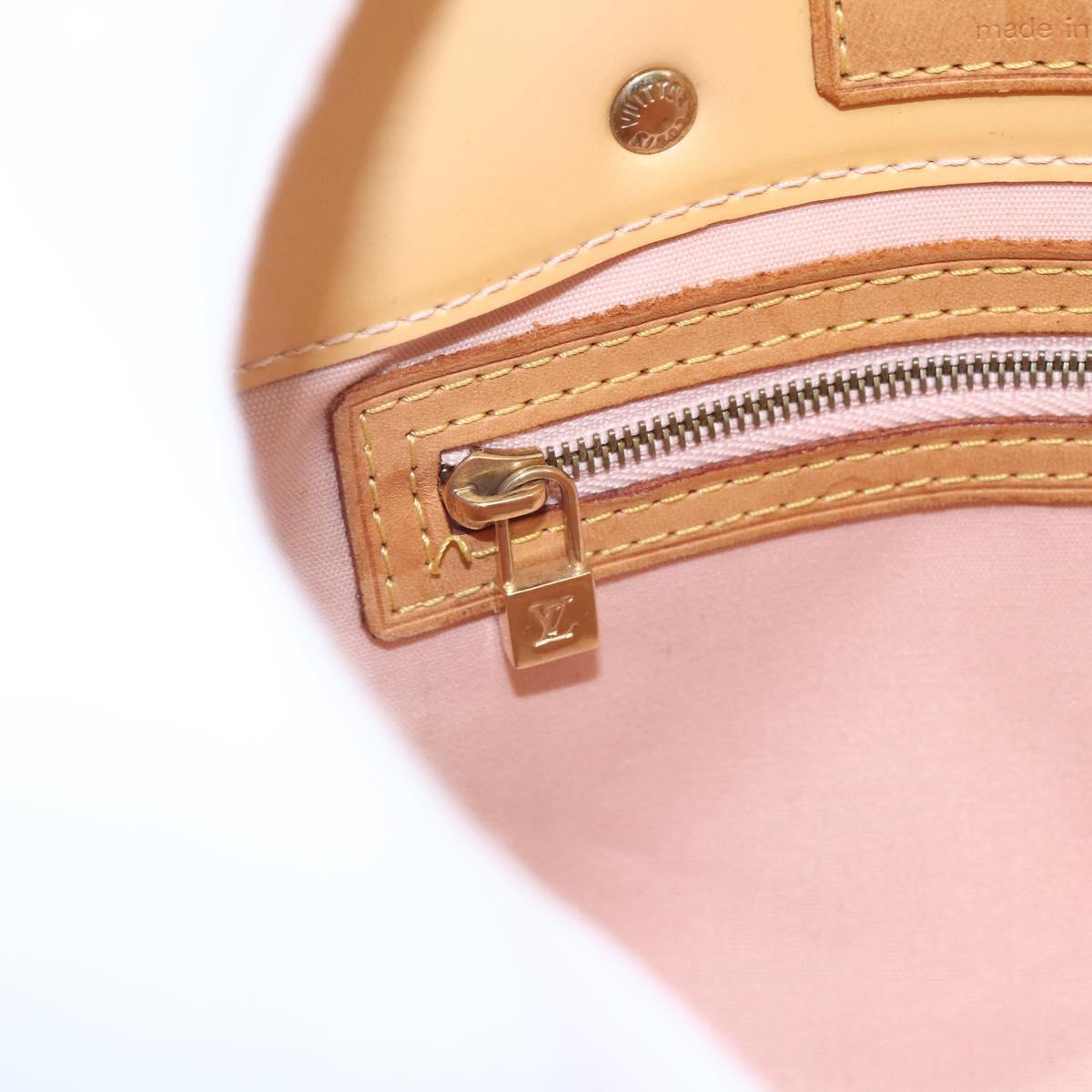 LOUIS VUITTON Monogram Vernis Reade PM Bag Marshmallow Pink M91306 Auth gh1626