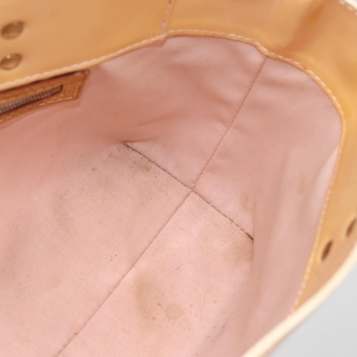 LOUIS VUITTON Monogram Vernis Reade PM Bag Marshmallow Pink M91306 Auth gh1626
