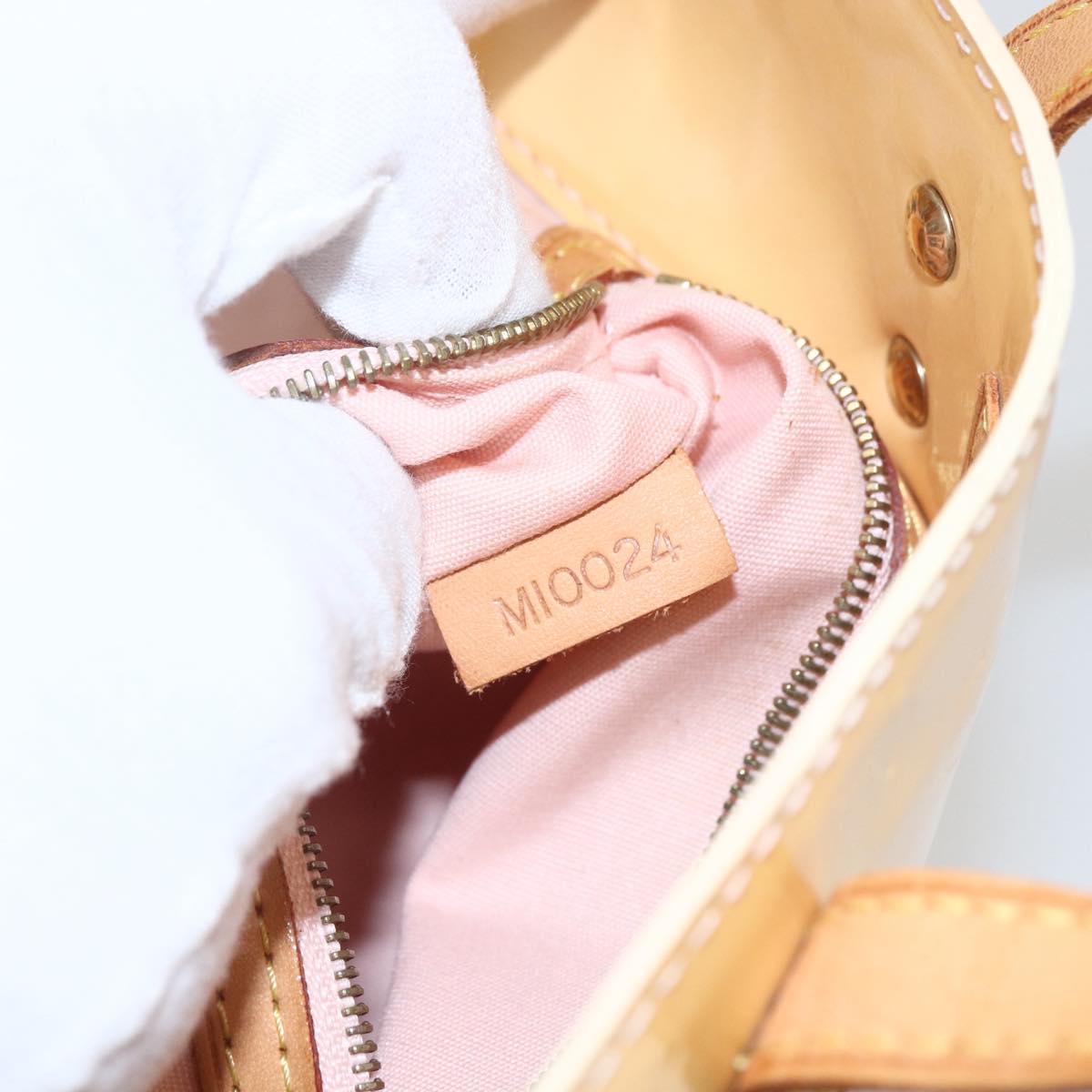 LOUIS VUITTON Monogram Vernis Reade PM Bag Marshmallow Pink M91306 Auth gh1626
