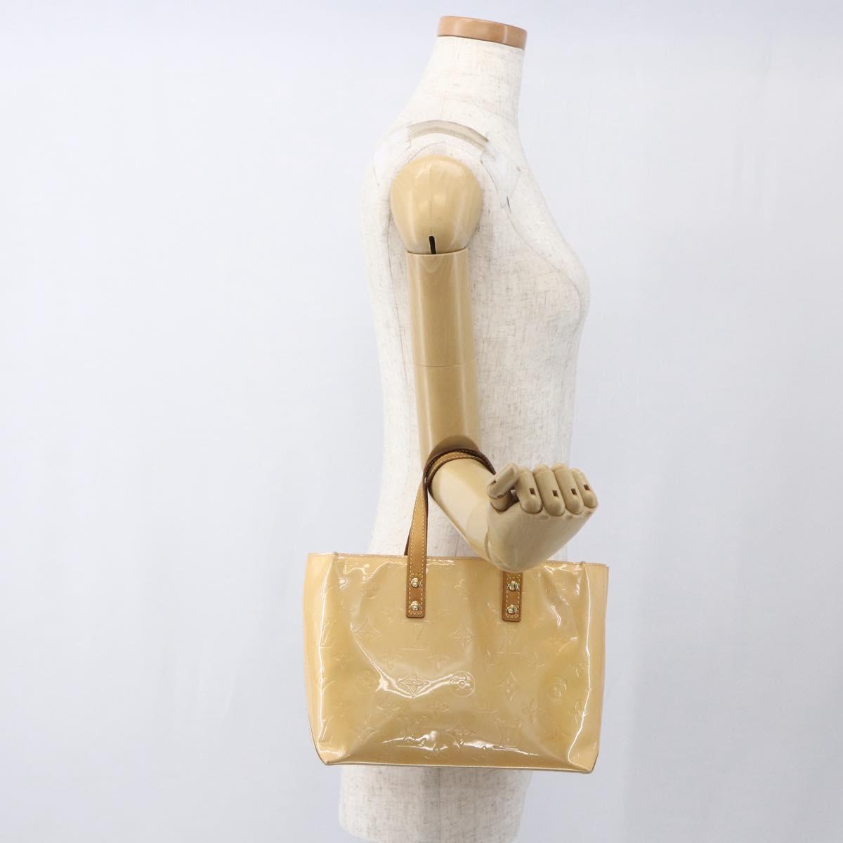 LOUIS VUITTON Monogram Vernis Reade PM Bag Marshmallow Pink M91306 Auth gh1626