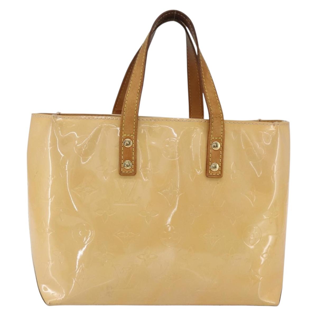 LOUIS VUITTON Monogram Vernis Reade PM Bag Marshmallow Pink M91306 Auth gh1626