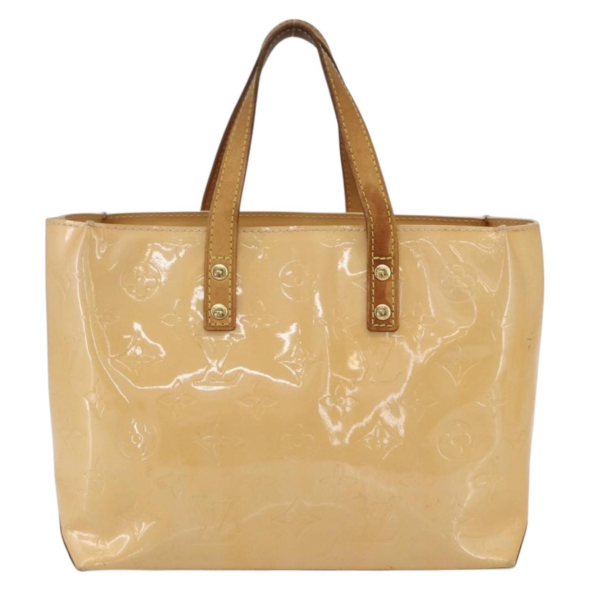 LOUIS VUITTON Monogram Vernis Reade PM Bag Marshmallow Pink M91306 Auth gh1626