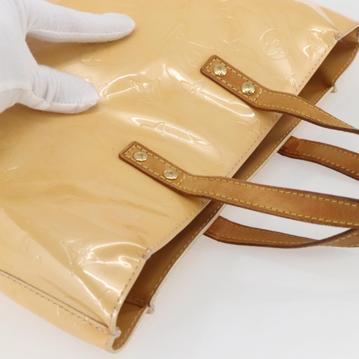 LOUIS VUITTON Monogram Vernis Reade PM Bag Marshmallow Pink M91306 Auth gh1626