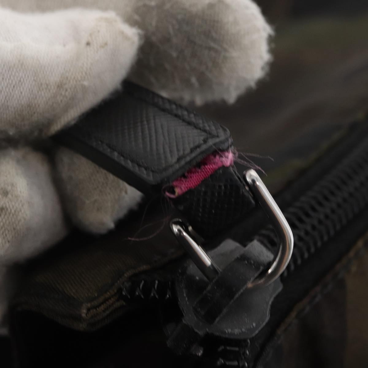 PRADA Camouflage Tote Bag Nylon Khaki Auth gh1628