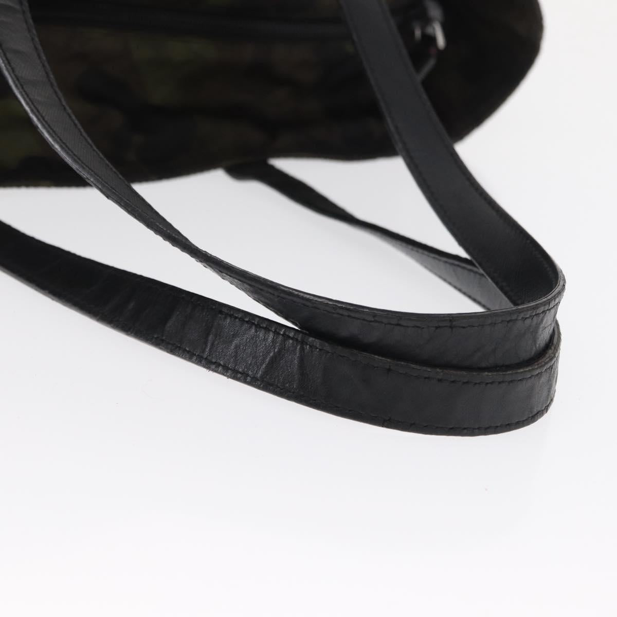 PRADA Camouflage Tote Bag Nylon Khaki Auth gh1628