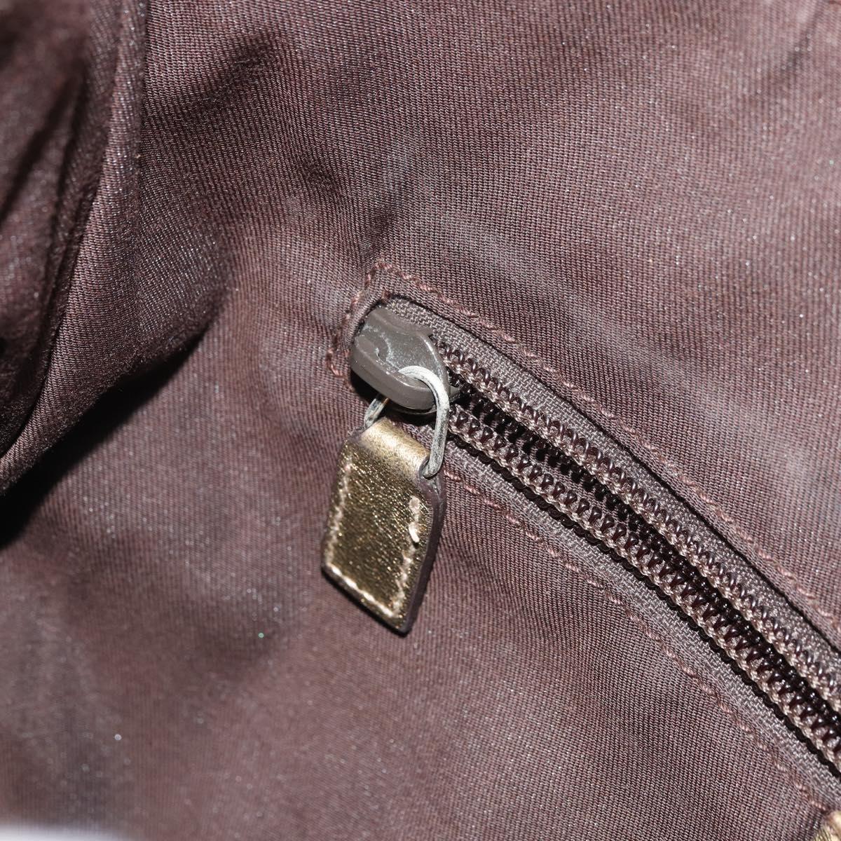 GUCCI GG Canvas Shoulder Bag Beige Gold 145857 Auth gh1654
