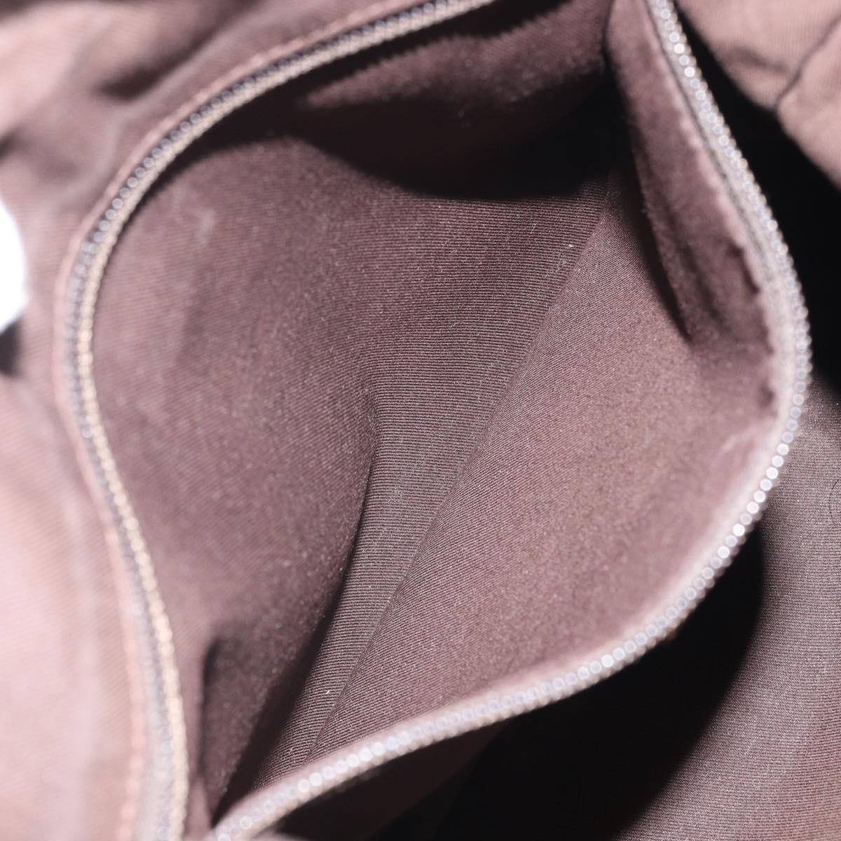 GUCCI GG Canvas Shoulder Bag Beige Gold 145857 Auth gh1654