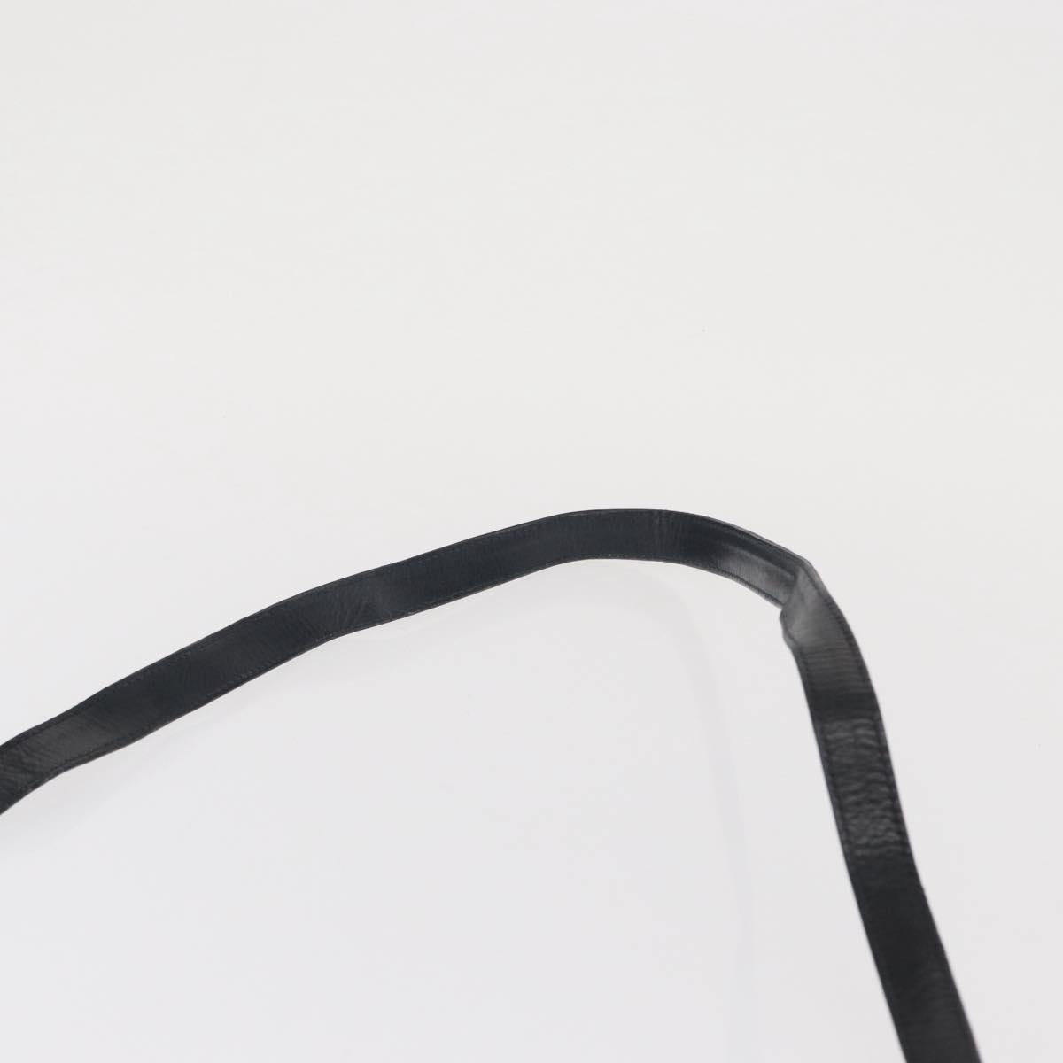 GUCCI GG Supreme Shoulder Bag PVC Navy Gold Auth gh1657