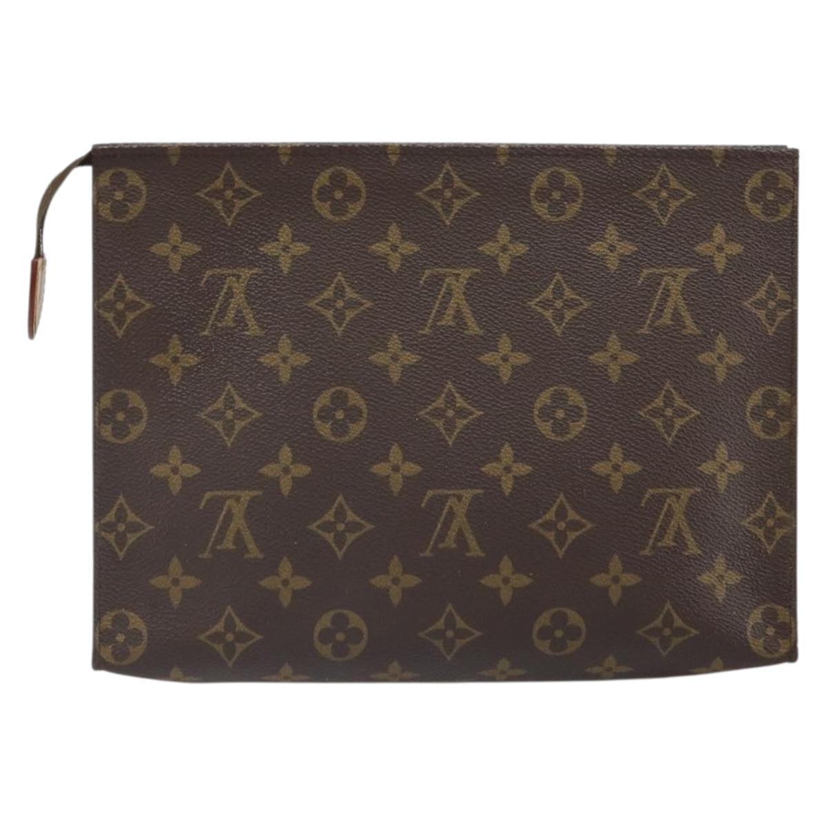 LOUIS VUITTON Monogram Poche Toilette 26 Pouch M47542 LV Auth gh1668