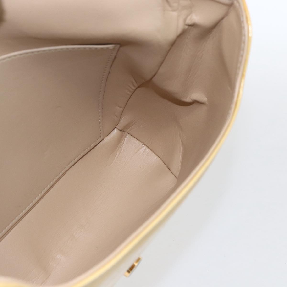LOUIS VUITTON Monogram Vernis Thompson Street Bag Beige M91301 LV Auth gh1675