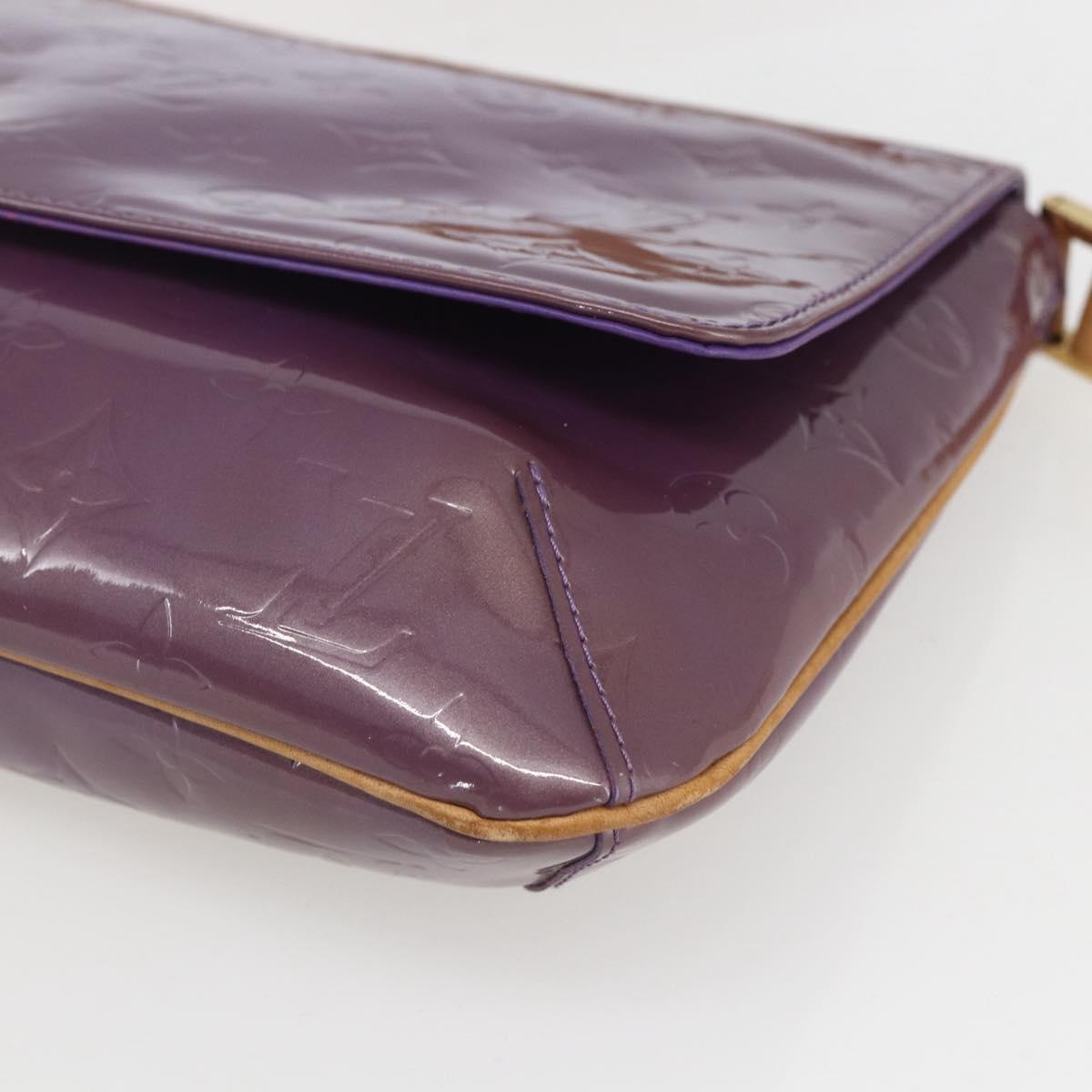 LOUIS VUITTON Monogram Vernis Thompson Street Bag Viole M91095 LV Auth gh1680