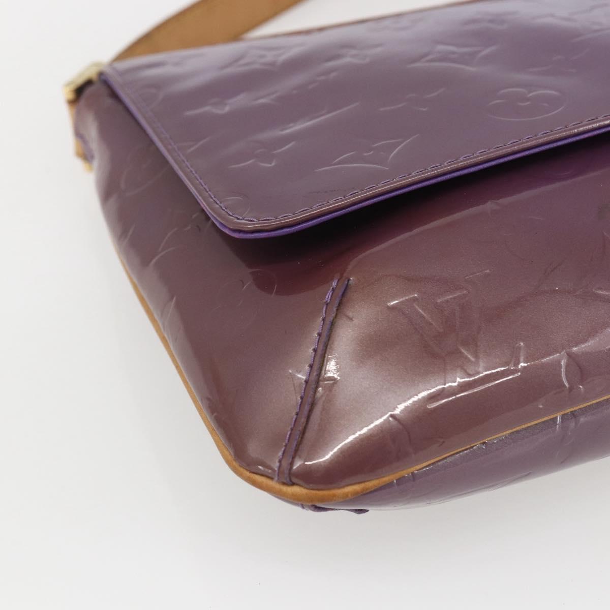 LOUIS VUITTON Monogram Vernis Thompson Street Bag Viole M91095 LV Auth gh1680