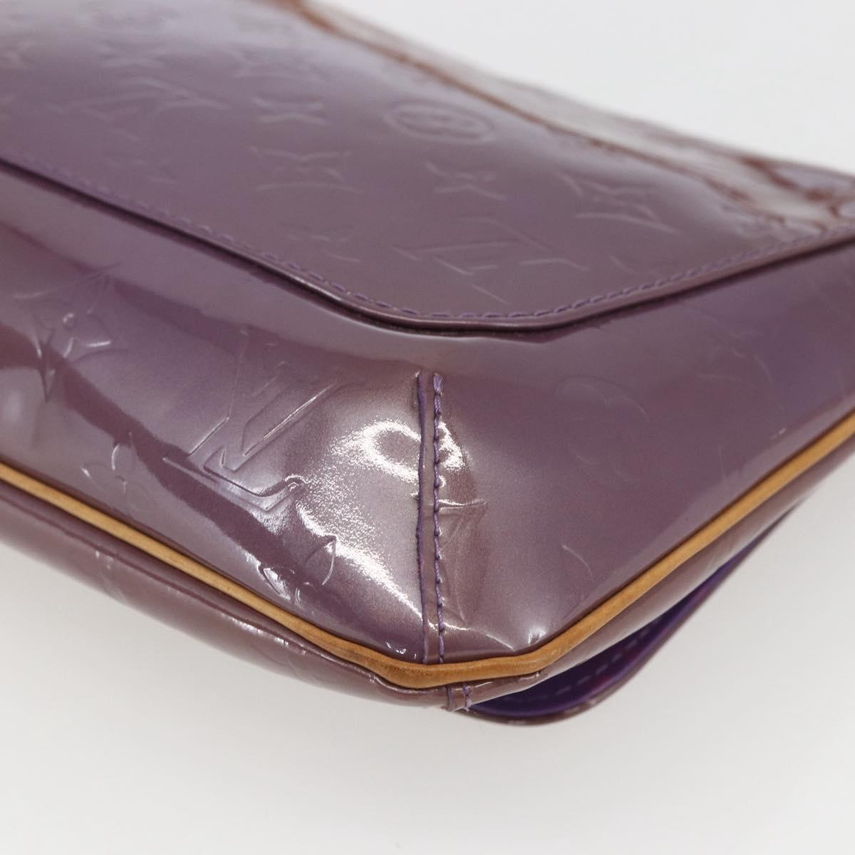 LOUIS VUITTON Monogram Vernis Thompson Street Bag Viole M91095 LV Auth gh1680