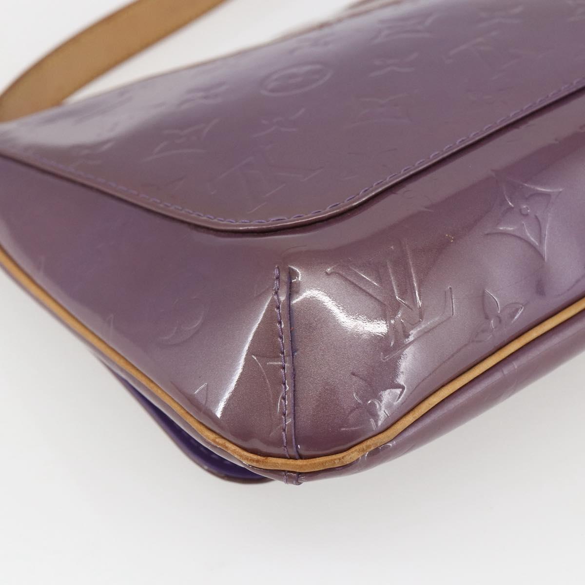 LOUIS VUITTON Monogram Vernis Thompson Street Bag Viole M91095 LV Auth gh1680