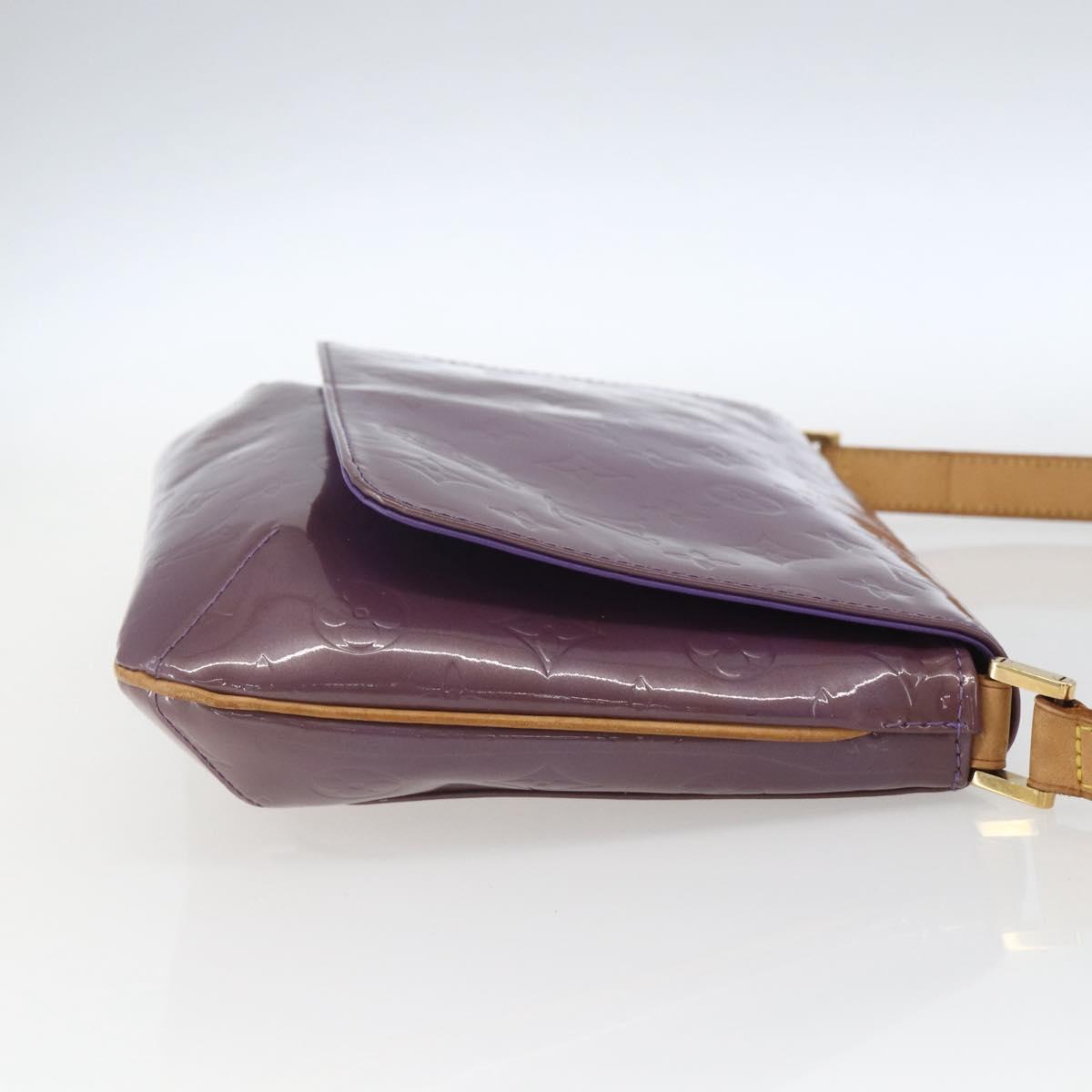 LOUIS VUITTON Monogram Vernis Thompson Street Bag Viole M91095 LV Auth gh1680