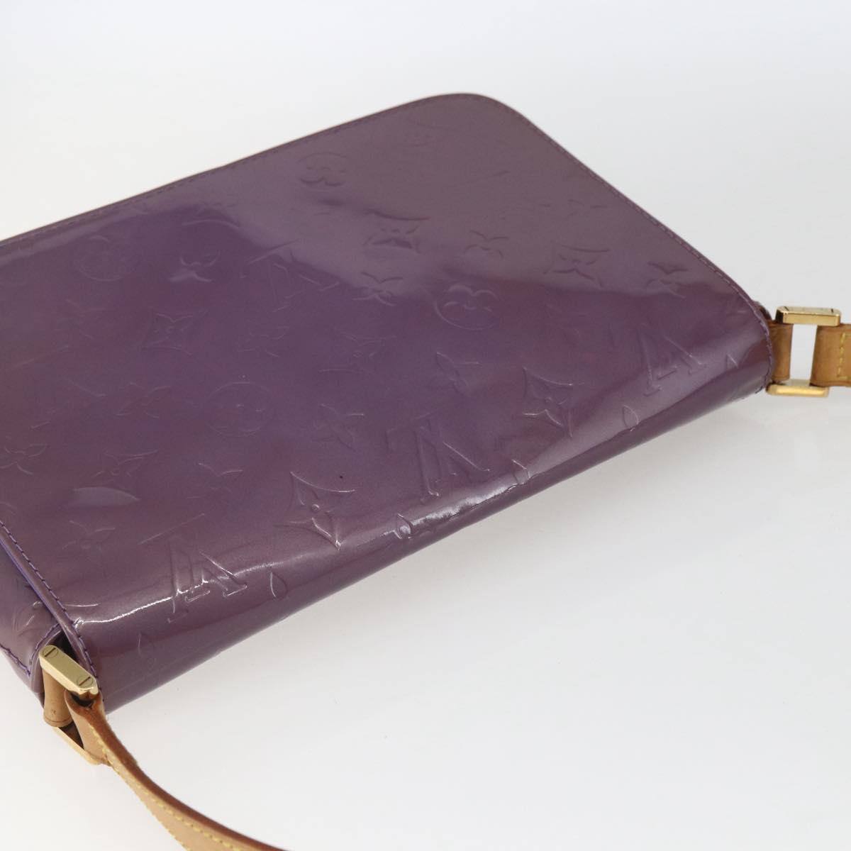 LOUIS VUITTON Monogram Vernis Thompson Street Bag Viole M91095 LV Auth gh1680