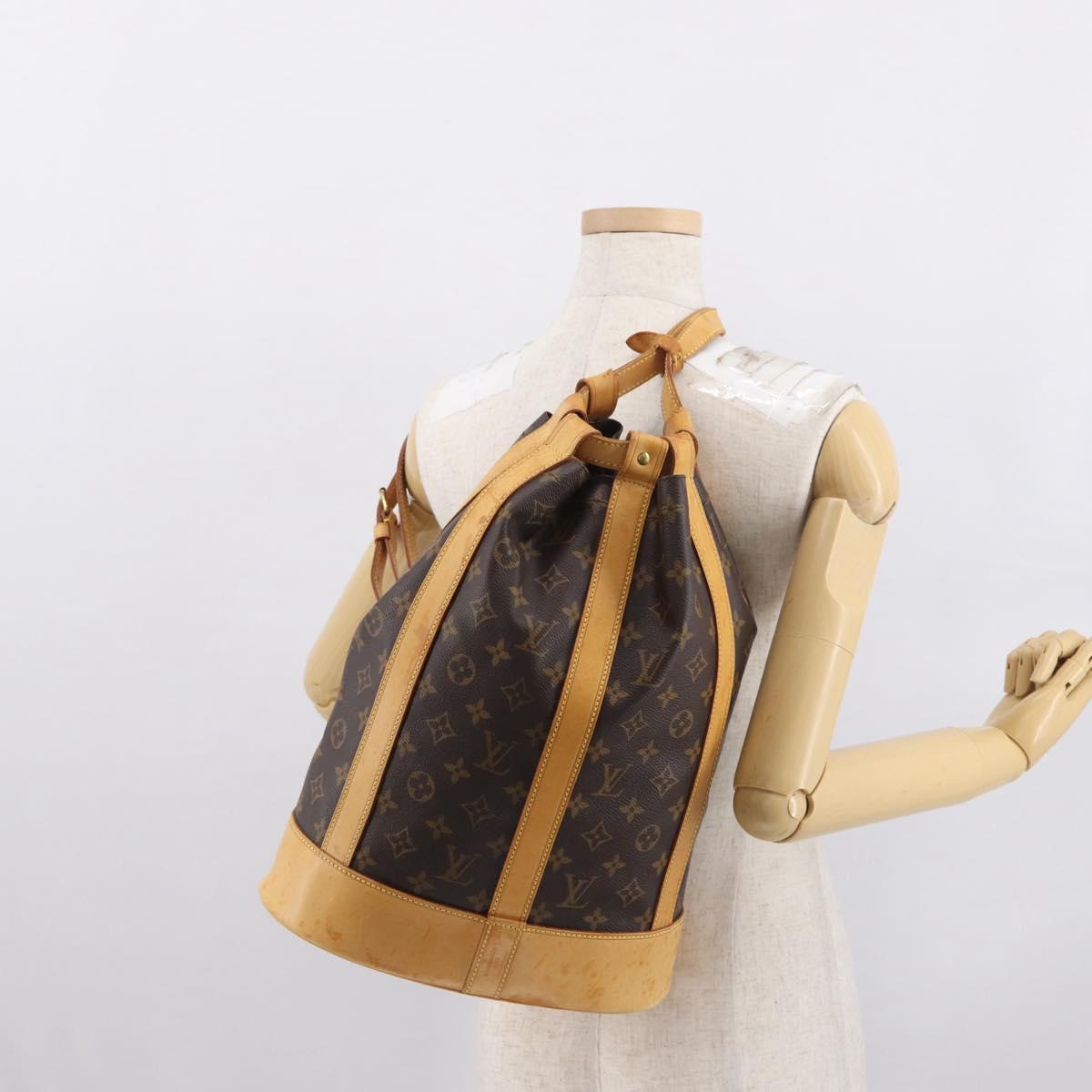 LOUIS VUITTON Monogram Randonnee PM Shoulder Bag M42243 LV Auth gh1699